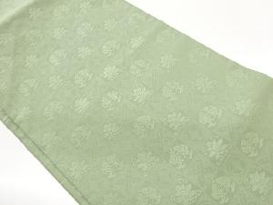 綴れ遠州緞子に鯉模様織出し名古屋帯